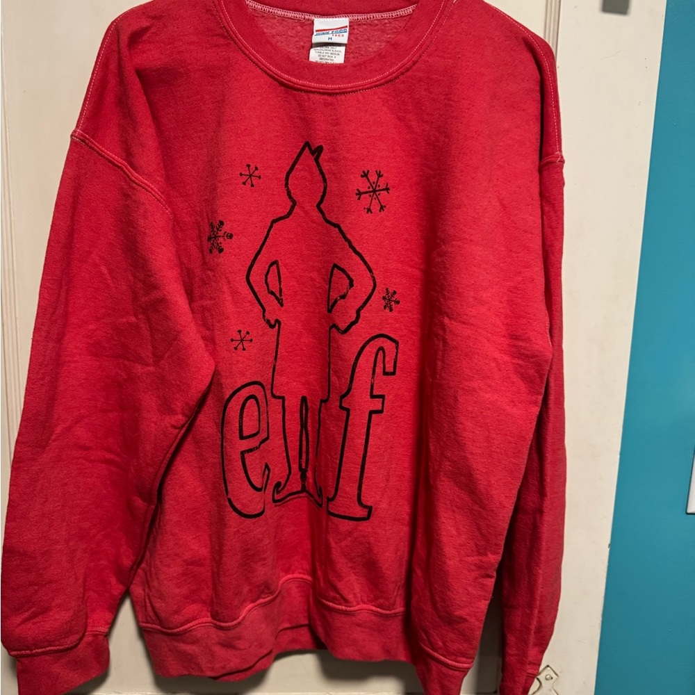 Elf  Red Holiday Sweatshirt
